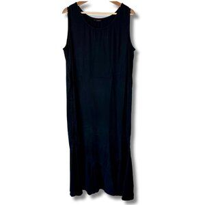 Tianello Women's Panel Maxi Dress Neutral Lagenlook Black Large
